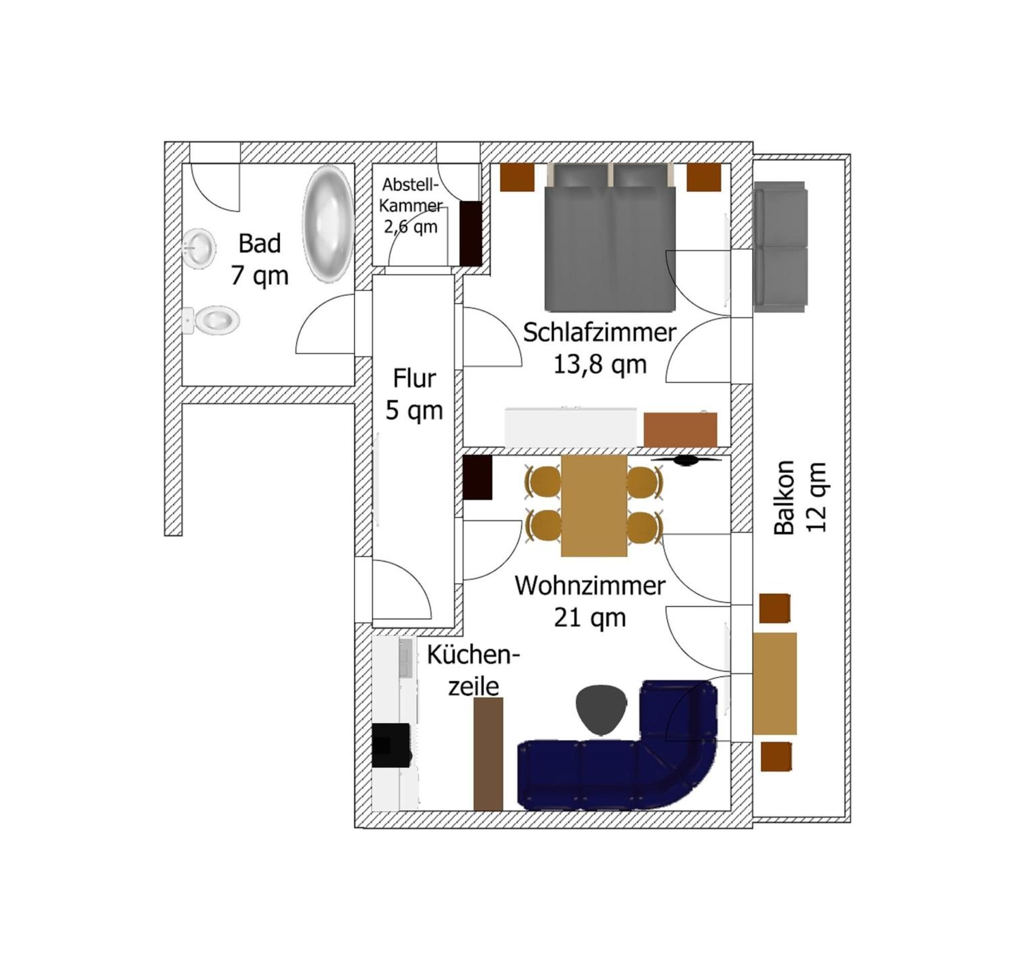 2-Zimmer Ferienwohnung "Am Waldrand" Шенвальд Екстер'єр фото